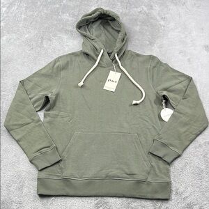 NEW PACT S 100% Organic Cotton Unisex One For All Full Zip Caper Light Green Pul